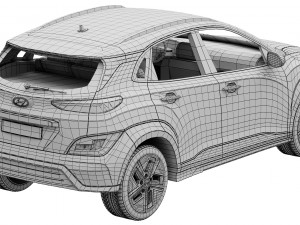 Hyundai KONA electric 2022 3D Model