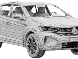 Volkswagen Taigo R 2022 3D Model