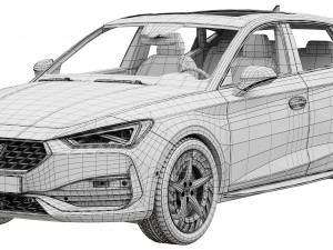 CUPRA Leon 5 door 2021 3D मॉडल