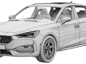 CUPRA Leon 5 door 2021 3D Model