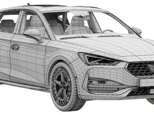 CUPRA Leon 5 door 2021 3D मॉडल