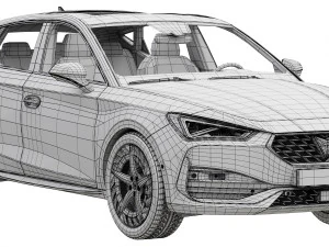 CUPRA Leon 5 door 2021 3D Model