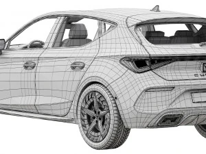 CUPRA Leon 5 door 2021 3D Model
