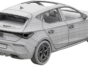 CUPRA Leon 5 door 2021 3D मॉडल