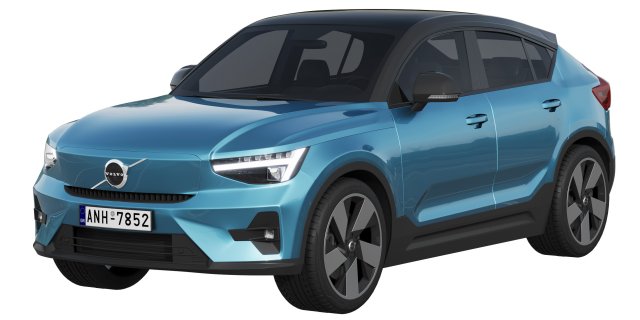 Volvo C40 Recharge 3D Model .c4d .max .obj .3ds .fbx .stl .blend 