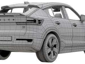 Volvo C40 Recharge 3D Model