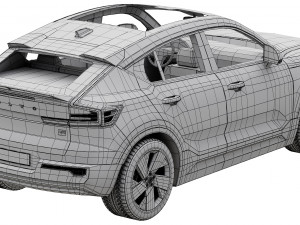 Volvo C40 Recharge 3D Model