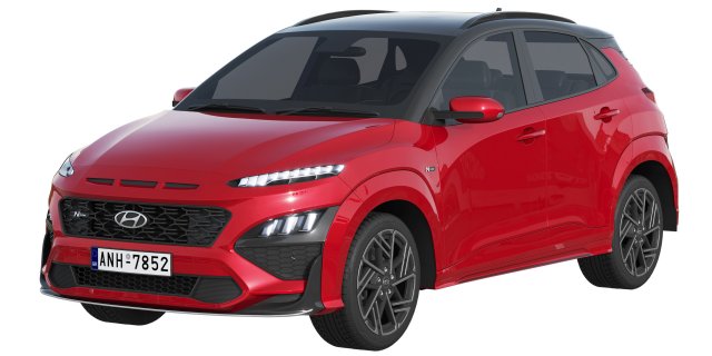 Hyundai Kona N-Line 2022 Model 3D .c4d .max .obj .3ds .fbx .stl .blend 