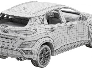 Hyundai Kona N-Line 2022 Model 3D