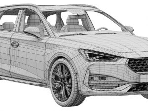 CUPRA Leon Sportstourer 3D Model
