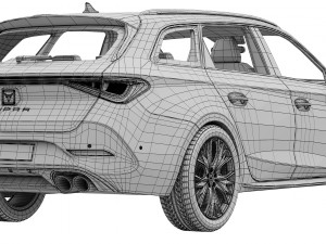 CUPRA Leon Sportstourer Modelo 3D