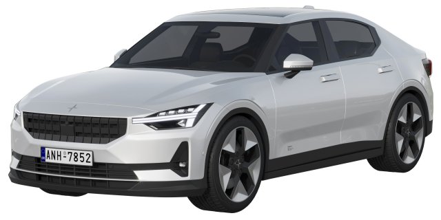 Polestar 2 2023 3D Model .c4d .max .obj .3ds .fbx .stl .blend 