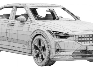 Polestar 2 2023 3D Model