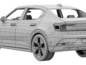 Polestar 2 2023 3D Model