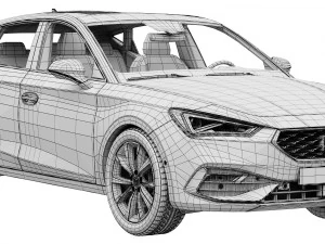Seat Leon FR 3D Model
