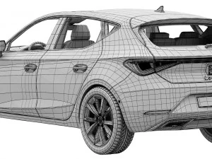 Seat Leon FR 3D Model