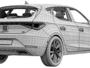 Seat Leon FR 3D Model
