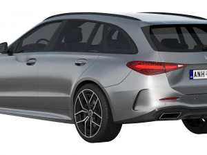 Mercedes-Benz C-Class Estate 2022 3D Model