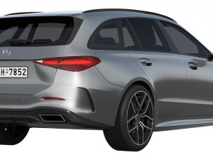 Mercedes-Benz C-Class Estate 2022 3D Модель