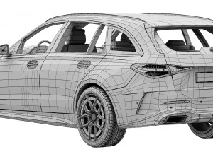 Mercedes-Benz C-Class Estate 2022 3D Модель
