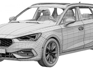 SEAT Leon Sportstourer FR 3D Model