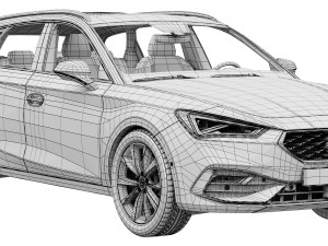 SEAT Leon Sportstourer FR 3D Model