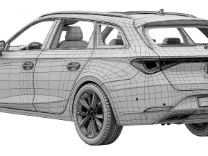 SEAT Leon Sportstourer FR 3D Model