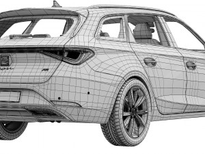 SEAT Leon Sportstourer FR 3D Model