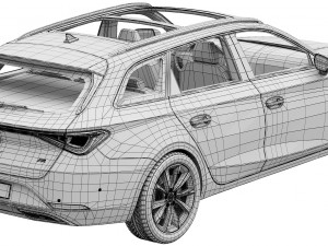 SEAT Leon Sportstourer FR 3D Model