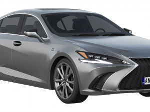 Lexus ES F-sport 2022 3D Model