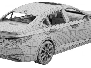 Lexus ES F-sport 2022 3D Model