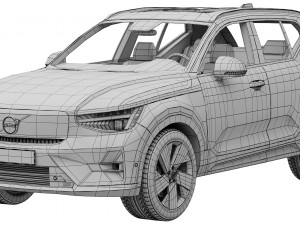 VOLVO XC40 Recharge 2023 3D Model