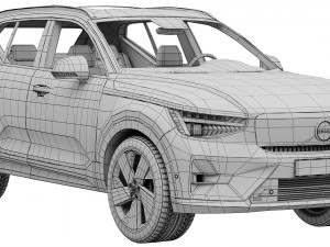 VOLVO XC40 Recharge 2023 3D Model