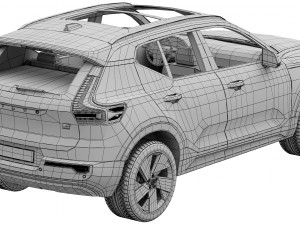 VOLVO XC40 Recharge 2023 3D Model