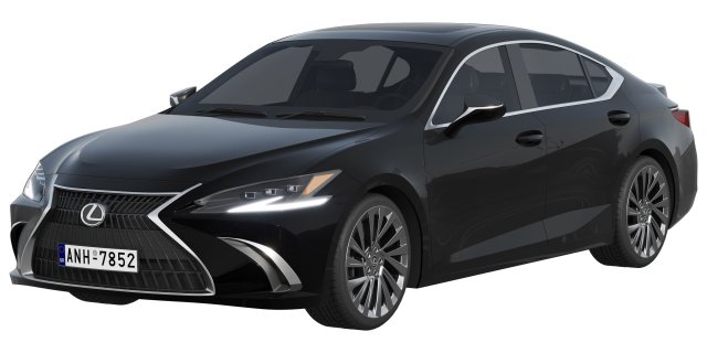 Lexus ES 2022 3D Model .c4d .max .obj .3ds .fbx .stl .blend 