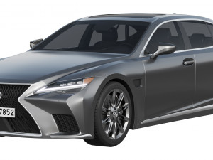 Lexus LS500h Hybrid 2022 3D Model