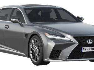 Lexus LS500h Hybrid 2022 3D Model
