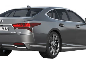 Lexus LS500h Hybrid 2022 3D Model