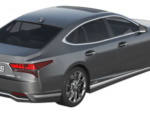 Lexus LS500h Hybrid 2022 3D Model