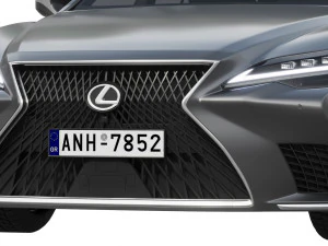 Lexus LS500h Hybrid 2022 3D Model