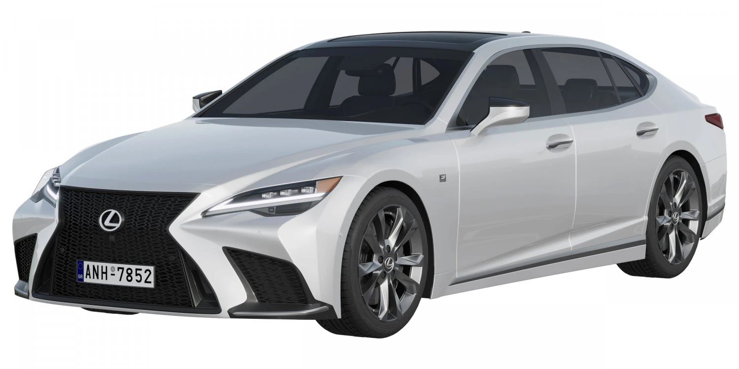 LEXUS LS F-Sport 2022 3D Model .c4d .max .obj .3ds .fbx .stl .blend 
