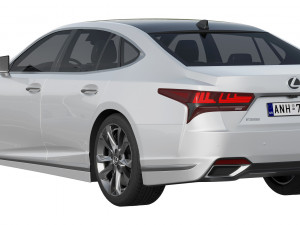 LEXUS LS F-Sport 2022 Modello 3D