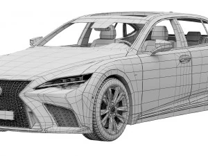 LEXUS LS F-Sport 2022 3D Model