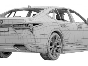 LEXUS LS F-Sport 2022 Modello 3D