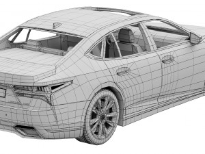 LEXUS LS F-Sport 2022 Modello 3D