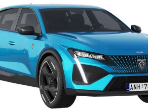 Peugeot 408 2022 3D Model