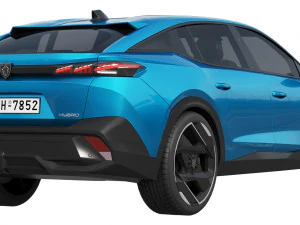 Peugeot 408 2022 3D Model