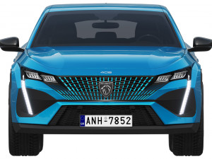 Peugeot 408 2022 3D Модель