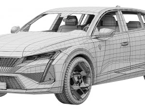 Peugeot 408 2022 3D Model