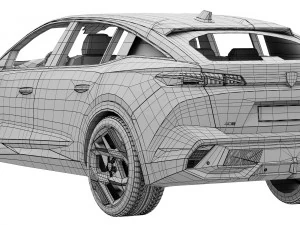 Peugeot 408 2022 3D Model